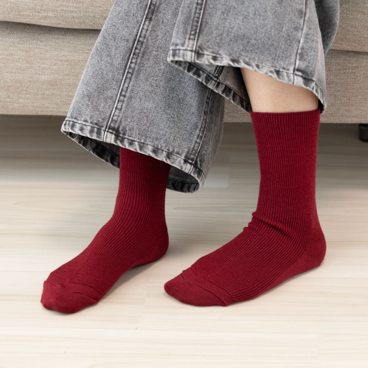 Japanese-made four-season everyday socks (silk x wool)