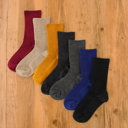 Japanese-made four-season everyday socks (silk x wool)