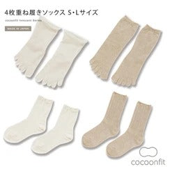 日本制 Cocoonfit 全蠶絲五趾襪（第一層替換用）S碼
