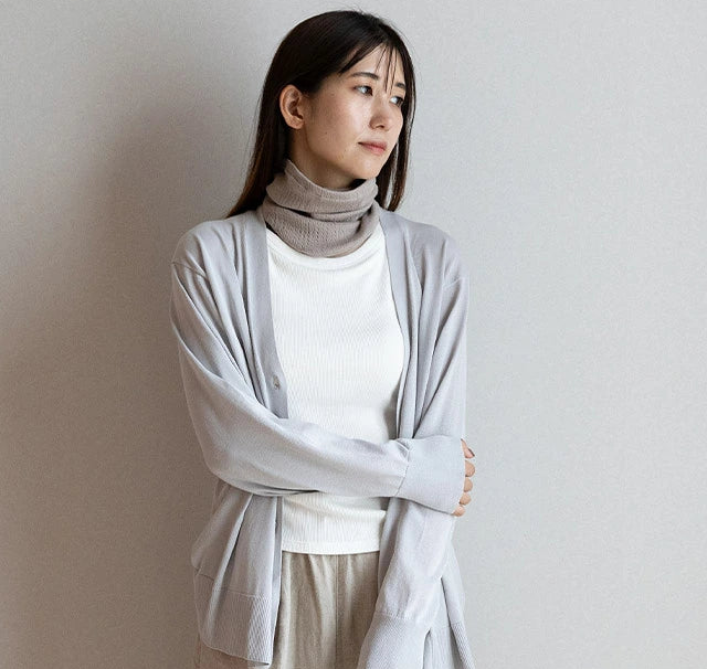 Japanese-made neck warmer for sleeping and daily use