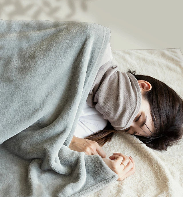 Japanese-made neck warmer for sleeping and daily use