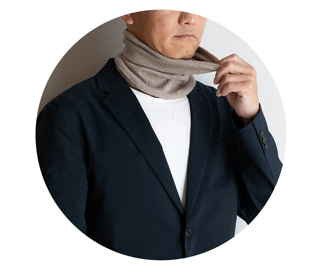Japanese-made neck warmer for sleeping and daily use