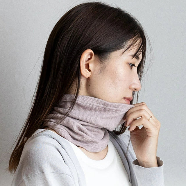 Japanese-made neck warmer for sleeping and daily use